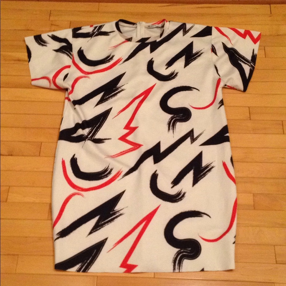 Zara abstract mini dress
